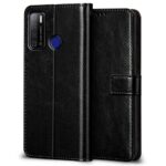 Shock Proof Flip Cover Back Case for Tecno Spark Power 2 | Magnetic Wallet Leather Case with Stand - Image 2