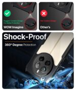 Thermoplastic Polyurethane Shock Proof Clear Protective Back Case for Realme 12Pro 5G|Realme 12Pro Plus 5G|P1Pro 5G-360 CameraProtection|Transparent Hybrid Backcase for MobileCover-Black - Image 4