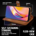 Shock Proof Flip Cover Back Case for Oppo F19 Pro | Magnetic Wallet Leather Case with Stand - Image 8