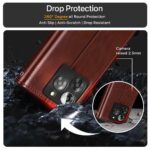 Shock Proof Flip Cover Back Case for Lava Yuva 3 5G | Magnetic Wallet Leather Case with Stand - Image 4