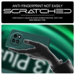 Back Cover for Realme 13 Plus 5G | Realme P1 Speed 5G | Ultra Slim Soft Rubberised Case | Inner Velvet Fabric Lining | Matte Silicone Flexible Mobile Case | Camera Protection - Green - Image 7