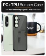 Translucent Hybrid Back Case Cover for Samsung Galaxy M36 5G | Samsung Galaxy F36 5G Smoked Matte Back | Shock Proof 360 Degree Protection | Protective Hard Case ? Matte Black - Image 4