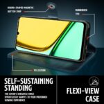 Shock Proof Flip Cover Back Case for Realme Narzo N61 | Magnetic Wallet Leather Case with Stand - Image 5