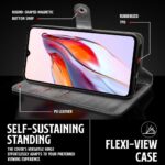 Shock Proof Flip Cover Back Case for Xiaomi Redmi 12C | Magnetic Wallet Leather Case with Stand - Image 8