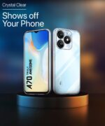 kelpuj Crystal Clear Transparent Back Case for Compatible with Itel A70 | Shockproof Flexible TPU Silicone Cover | Full Body & Camera Protection Transparent - Image 3