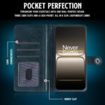 Shock Proof Flip Cover Back Case for 1+ Oneplus Nord Ce 5 5G | Magnetic Wallet Leather Case with Stand - Image 6