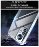Ultra-Hybrid Crystal Clear Back Case Cover for Xiaomi Mi 12 Pro 5G | Hard Back | Slim Fit Shockproof Design | Camera Protection Bump | Back Cover Case (PC,TPU | Transparent) - Image 4