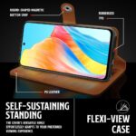 Shock Proof Flip Cover Back Case for Oppo F23 5G | Magnetic Wallet Leather Case with Stand - Image 5