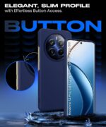 Slim Frameless Back Cover for Realme 12 Pro 5G | Realme 12 Pro Plus 5G | P1 Pro 5G | Ultra Thin Lightweight Design & Camera Protection | Soft Matte Silicone Flexible Mobile Case (Blue) - Image 6