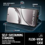 Shock Proof Flip Cover Back Case for Iqoo Z10R 5G | Magnetic Wallet Leather Case with Stand - Image 8