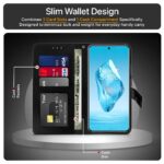 Shock Proof Flip Cover Back Case for 1+ Oneplus 12R 5G | Magnetic Wallet Leather Case with Stand - Image 4
