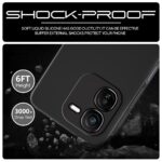 Back Cover for iQOO Z9x 5G | Ultra Slim Soft Rubberised Case | Inner Velvet Fabric Lining | Matte Silicone Flexible Mobile Case | Camera Protection - Black - Image 6