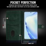 Shock Proof Flip Cover Back Case for Vivo V27 | Magnetic Wallet Leather Case with Stand - Image 3