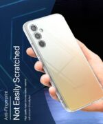 kelpuj Crystal Clear Transparent Back Case for Compatible with Samsung Galaxy A34 5G | Shockproof TPU Silicone Cover | Full Body & Camera Protection Transparent - Image 7