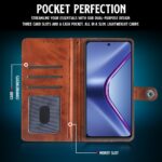 Shock Proof Flip Cover Back Case for Oppo K13 5G | Magnetic Wallet Leather Case with Stand - Image 4