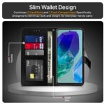 Shock Proof Flip Cover Back Case for Samsung Galaxy M55 5G | Magnetic Wallet Leather Case with Stand - Image 6