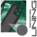 kelpuj Back Cover for Mi Redmi 13 5G | Poco M6 Plus 5G | Ultra Slim Soft Rubberised Case | Inner Velvet Fabric Lining | Matte Silicone Flexible Mobile Case | Camera Protection - Black - Image 4