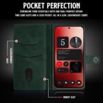 Shock Proof Flip Cover Back Case for 1+ Oneplus 10R 5G | Magnetic Wallet Leather Case with Stand - Image 3