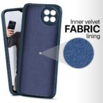 Back Cover for Itel S23 | Ultra Slim Soft Rubberised Case | Inner Velvet Fabric Lining | Matte Silicone Flexible Mobile Case | Camera Protection - Blue - Image 2