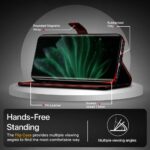 Shock Proof Flip Cover Back Case for Realme P2 Pro 5G | Magnetic Wallet Leather Case with Stand - Image 8