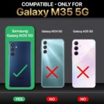 Back Case Cover for Samsung Galaxy M35 5G | Camera Bump Protection & Inner Velvet Fabric Lining | Ultra Slim Matte Soft Rubberised Case Cover (Blue) - Image 2