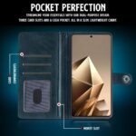 Shock Proof Flip Cover Back Case for Infinix Note 50X 5G | Magnetic Wallet Leather Case with Stand - Image 3