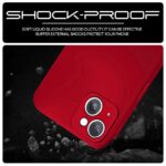 Back Cover for Apple iPhone 15 | Ultra Slim Soft Rubberised Case | Inner Velvet Fabric Lining | Matte Silicone Flexible Mobile Case | Camera Protection - Crimson Red - Image 4