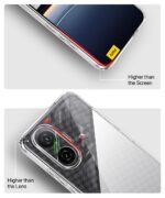 Transparent Back Cover Case for Poco F7 5G | Raised Bumps for Full Device & Camera Protection Shockproof TPU Silicone Back Case Mobile Cover Transparent - Image 5