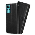 Shock Proof Flip Cover Back Case for Infinix Note 11 | Magnetic Wallet Leather Case with Stand - Image 2