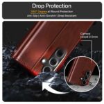 Shock Proof Flip Cover Back Case for Samsung Galaxy S25 5G | Magnetic Wallet Leather Case with Stand - Image 5