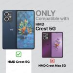 Shock Proof Flip Cover Back Case for Hmd Crest 5G | Magnetic Wallet Leather Case with Stand - Image 2