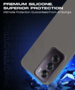 kelpuj Slim Frameless Back Cover for Oppo Reno 12 5G | Ultra Thin Lightweight Design & Camera Protection | Soft Matte Silicone Flexible Mobile Case (Grey) - Image 6