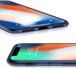 Soft Silicone All Sides Protection 360 Degree with Anti Dust Plugs Shockproof Slim Back Case Cover for Apple iPhone 11 Pro Max (6.5 inch Screen) - Navy Blue - Image 2