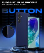 Slim Frameless Back Cover for Samsung Galaxy M55 5G | Galaxy F55 5G | Ultra Thin Lightweight Design & Camera Protection | Soft Matte Silicone Flexible Mobile Case (Blue) - Image 6