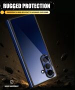 Shockproof Clear Back Cover for Samsung Galaxy Z Fold 7 5G | Electroplated Metal-Look Camera Lens Protector | Slim & Lightweight Design | Hybrid PC + TPU | Hard Case ? Matte Black - Image 4