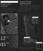 Back Cover for Oppo K13 5G with Hexa Cube Design | Ultra Slim Soft Rubberised Case | Inner Velvet Fabric | Matte Silicone Flexible Mobile Case | Camera Protection - Black - Image 4