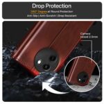 Shock Proof Flip Cover Back Case for Vivo T3X 5G | Magnetic Wallet Leather Case with Stand - Image 8