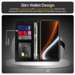 Shock Proof Flip Cover Back Case for Realme Narzo 80 Pro 5G | Magnetic Wallet Leather Case with Stand - Image 4