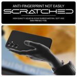 Back Cover for Samsung Galaxy M15 5G Prime Edition | M15 | F15 5G | Ultra Slim Soft Rubberised Case | Inner Velvet Fabric | Matte Silicone Flexible Mobile Case | Camera Protection - Black - Image 8