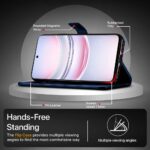 Shock Proof Flip Cover Back Case for Realme C75 5G | Magnetic Wallet Leather Case with Stand - Image 5