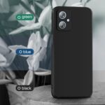 Back Cover for Motorola Moto G54 5G | Moto G64 5G | Ultra Slim Soft Rubberised Case | Inner Velvet Fabric Lining | Matte Silicone Flexible Mobile Case | Camera Protection - Black - Image 4