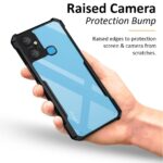 Shockproof Crystal Clear Infinix Smart 6 Plus Back Cover Case | 360 Degree Protection | Protective Design | Transparent Back Cover Case for Infinix Smart 6 Plus (Black Bumper) - Image 5