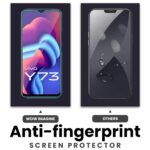 Tempered Glass Screen Protector Compatible for Vivo Y73 5G (Transparent) Full Screen Coverage (Except Edges) and Easy Installation Kit  Pack of 2 - Image 4