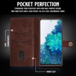 Shock Proof Flip Cover Back Case for Samsung Galaxy S20 Fe 5G | Magnetic Wallet Leather Case with Stand - Image 6