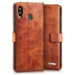 Shock Proof Flip Cover Back Case for Samsung Galaxy A20 | Magnetic Wallet Leather Case with Stand - Image 3