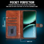 Shock Proof Flip Cover Back Case for 1+ Oneplus Nord 4 5G | Magnetic Wallet Leather Case with Stand - Image 6
