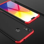 3 in 1 Double Dip Case [ Anti Slip ] Super Slim [Hard] Hybrid PC All Angle Protection Lightweight Matte Hard Back Case Cover for VIVO V9 - Black - Image 3