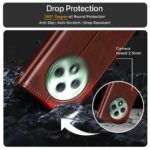 Shock Proof Flip Cover Back Case for Oppo F27 5G | Magnetic Wallet Leather Case with Stand - Image 8