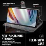Shock Proof Flip Cover Back Case for Motorola Moto G60 | Magnetic Wallet Leather Case with Stand - Image 8
