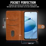 Shock Proof Flip Cover Back Case for Mi Redmi 12 5G | Magnetic Wallet Leather Case with Stand - Image 6